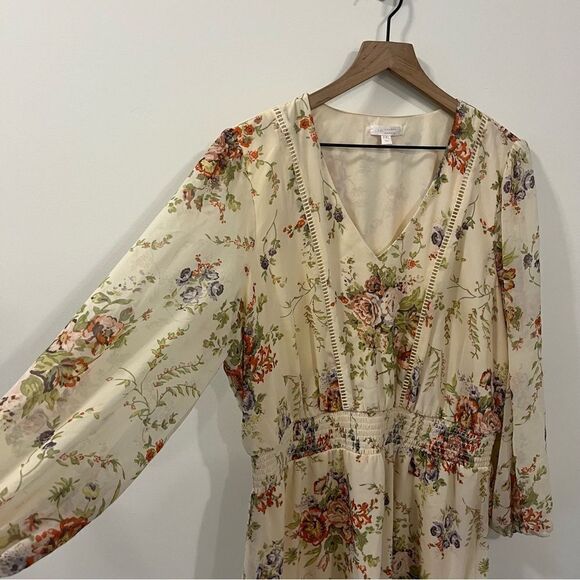 LC Lauren Conrad Floral Long Sleeve Dress XXL - Picture 5 of 13